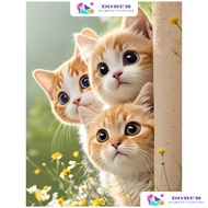 1pc Cute Baby Cat Diamond Painting Set, DIY Full Diamond Round/Square Diamond Painting, Animal Theme