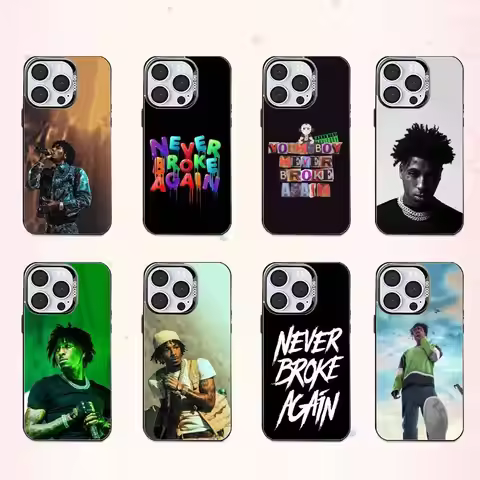 Rapper YoungBoy Never Broke Again Phone Case For iPhone17,16,15,14,13,12,11 Plus,Pro Max Colored Sil