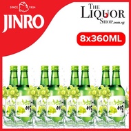 (Bundle of 8 x 360ml) Jinro Flavoured Soju 8 Bottles Green Grape