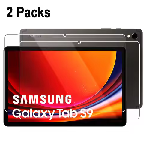 2 Pieces Oleophobic-Proof HD Scratch Proof Tempered Glass Screen Protector For Samsung Galaxy Tab S9