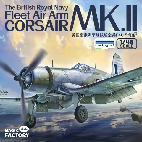 Magic Factory, Plastic Assembled Aircraft Model Kit MF-5004 1/48 Royal Navy Fleet Aviation F4U Corsa