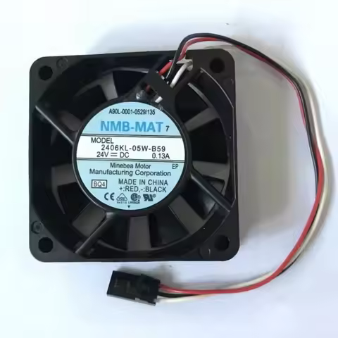 New CPU Cooling Fan for NMB 2406KL-05W-B59 FANUC Drive 24V 0.13A Fan A90L-0001-0529/0506/135 6015 60
