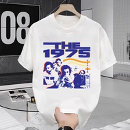 Band The 1975 T Shirt 24s Unisex Streetwear Distro T-Shirt The 1975 White