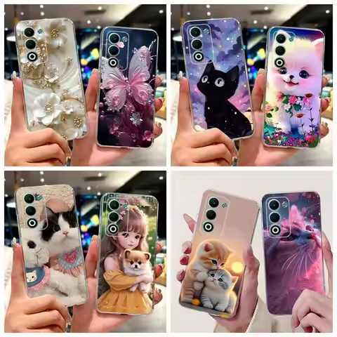 For OPPO A5 5G Case For OPPO CPH2735 Case Cute Cat Soft TPU Silicone Protective Cover for OPPOA5 5G 