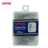 Trigonal Clip / Penjepit Kertas Segitiga Joyko No. 3P / 1 BOX 100 PCS