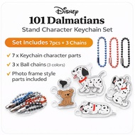 Disney 101 Dalmatians Stand Character Keychain Set Photo Frame Acrylic Charm Key Ring Bag Charm Cute