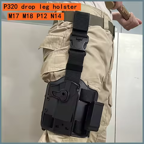 P320 Drop Leg Holster SIG SAUER P320 Pistol Case Universal M17 M18 P12 N14 Thigh Holster for Men Wom