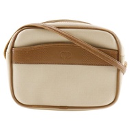 【日本直送】Christian Dior 迪奧 CD Logo 側背包 小包 古董 PVC 米色 女仕【二手】