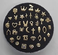 new 18K Pure Gold Solid Tooth Gem 18K Gold Tooth Gem Set Spider Symbol Tooth Gems hot