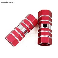 Eas 2Pcs Aluminum M TB Bike Bicycle A xle Pedal Non-slip Front Rear A xle Foot Pegs Bicycle Socle Fo