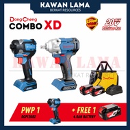Dongcheng 20V Cordless Combo XD ( DCPB488Z + DCPL208Z )