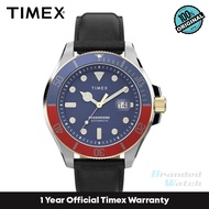 [Official Warranty] Timex TMTW2V72200UJ Men's Harborside Coast Automatic Leather Watch