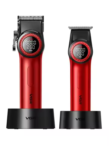 VGR Hair Trimmer Professional Hair Cutting Machine Electric Barber Clippers Adjustable 9000RPM Metal