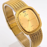 Japanese Fashion Genuine ELGIN wristwatch gold vintage quartz men's Cute Stylish Gift Fashion Accessories