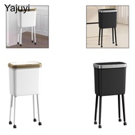 [Yajuyi] Wheeled Bin, Waste Bin, Trash Can for Toilet, Bedroom,