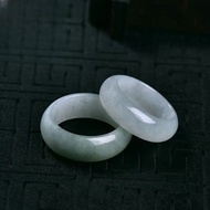 Natural Burmese Ice Waxy Jade Ring A Goods Jade Ring Jade Couple Ring Jade Ring 12.18
