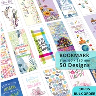 2025 10pcs Calendar BOOKMARK with Public holiday DOORGIFT Teacher Day Bookmark CALENDAR MOTIVATE Quo
