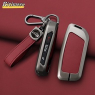 Alloy+Leather Key Cover Holder Key Case Accessories for BMW X1 U11 X7 X5 G05 LCI I7 IX XM Series 7 7