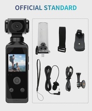 4K Ultra HD Pocket Action Camera 270° Rotatable Vlog Wifi Mini Sports Cam Waterproof Case Helmet Tra