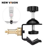 Studio Heavy Duty C Clamp U Clamp Type Bracket with Stand 1/4" Screw for Photo Lighting