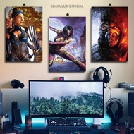 21-40 WOODEN WALL DECORATIONS GAME MORTAL COMBAT LOGO 20X30 2OBT8/9BC2K BABY ROOM POSTER/ FATALITY M