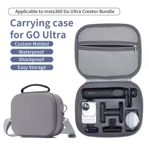 Travelling Case for Insta360 GO Ultra Creator Bundle Portable Waterproof Shockproof Anti-scratch Sto