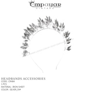 1PC-LEAF JEWELRY HAIRBAND/DIAMOND HAIRBAND/WEDDING HEADBAND/CROWN/SILVER GOLD TIARAS CROWN/CR483/CR4