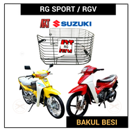 𝗔𝗥𝗧 𝗙𝗥𝗘𝗘 𝗧𝗔𝗣𝗔𝗞 𝗕𝗔𝗪𝗔𝗛 SUZUKI RG / RGV / RGS RG SPORT 110 METAL BESI IRON BAKUL BASKET MOTOR MOTORCYCLE MOTOSIKAL
