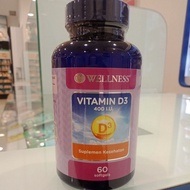 Wellness Vit D3 400 IU 60 Softgels