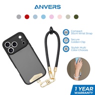 Anvers 30cm Wrist Strap with Golden Clip | Secure & Stylish Phone Lanyard | Multi-Color Choices for 