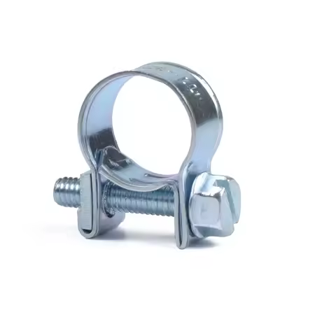 10Pcs Gasoline Pipe Clamp Carbon Steel Metal Nut and Bolt Fuel 7-18 Mm Hose Clam