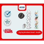 ZigZag Arcylic Brochure Stand A4 paper for event use [BRO-ZZA]