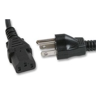 Volex Power Cord, Nema5-15P/iec C13, 2M, 15A, Black - 17504 10 B1