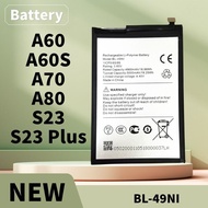 Battery Bateri for itel S23 , S23 Plus , A80 , A70 , A60 , A60s Model: BL-49NI