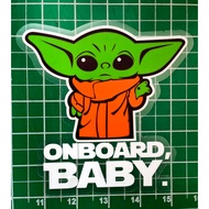 Static Decal ( Little Groku Baby Onboard )