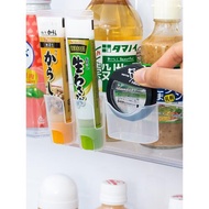 日本冰箱醬料收納架色拉醬芥末醬倒置調料架掛式置物架醬包儲物架