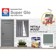 1L Seamaster Super Glo HGF Paint For Metal & Wood - Executive Grey #6604