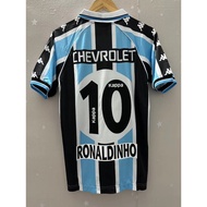Customizable name 00-01 Gremio RONALDINHO Top Quality Home Retro Football Jersey custom T-shirt