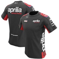 Summer Aprilia Team MOTO GP 2025 Men's Sportswear Racing Casual Fashion Short Sleeve Tees