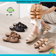 Balance Import Latest Imported Jelly Women's Flat Sandals Pointed Toe 1456-2