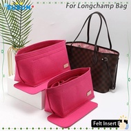 SUSUN 1Pcs Insert Bag, Storage Bags Felt Linner Bag, Durable Travel Multi-Pocket with Zipper Bag Organizer for Longchamp Bag