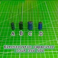 Electrolytic capacitor 33uF 35V/50V