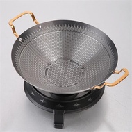 Korea high Quality Non Stick Deep Frying Wok Pan Periuk Masak Tidak Lekat Honeycomb Pan