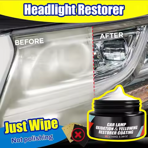 Car Headlight Repair Polishing Kit All-in-One Scratch Oxide Removal Lamp Refresh