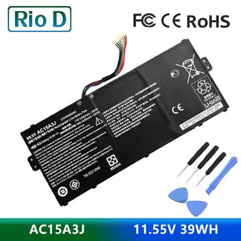 AC15A3J 11.55V 39WH AC15A8J Laptop Battery For ACER Chromebook 11 CB3-131-C1CA R11 CB5-132T-C32M C73