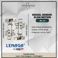 [1 Pair] LENAGA by Huben Slow Motion Soft Close Hydraulic Cupboard Hinge EK-L4