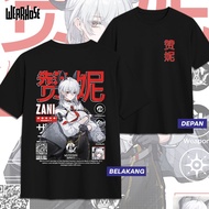 ZANI WETHERING WAVES T-SHIRTS ZANI WUWA DB Anime Game T-Shirts Unisex Men Women Wearhose Tops
