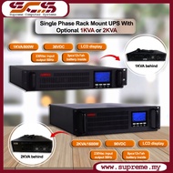 Single Phase Rack Mount Online UPS With Optional (1KVA or 2KVA)