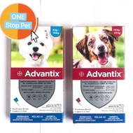 Elanco ADVANTIX M/L FOR DOGS (4 PIPETS), TICK & FLEA Ready Stock