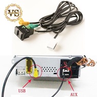 Car USB AUX Switch Cable USB Audio Adapter RCD510 RNS315 For-Passat B6 B7 Golf 5 MK5 Golf 6 MK6 Jetta 5 MK5